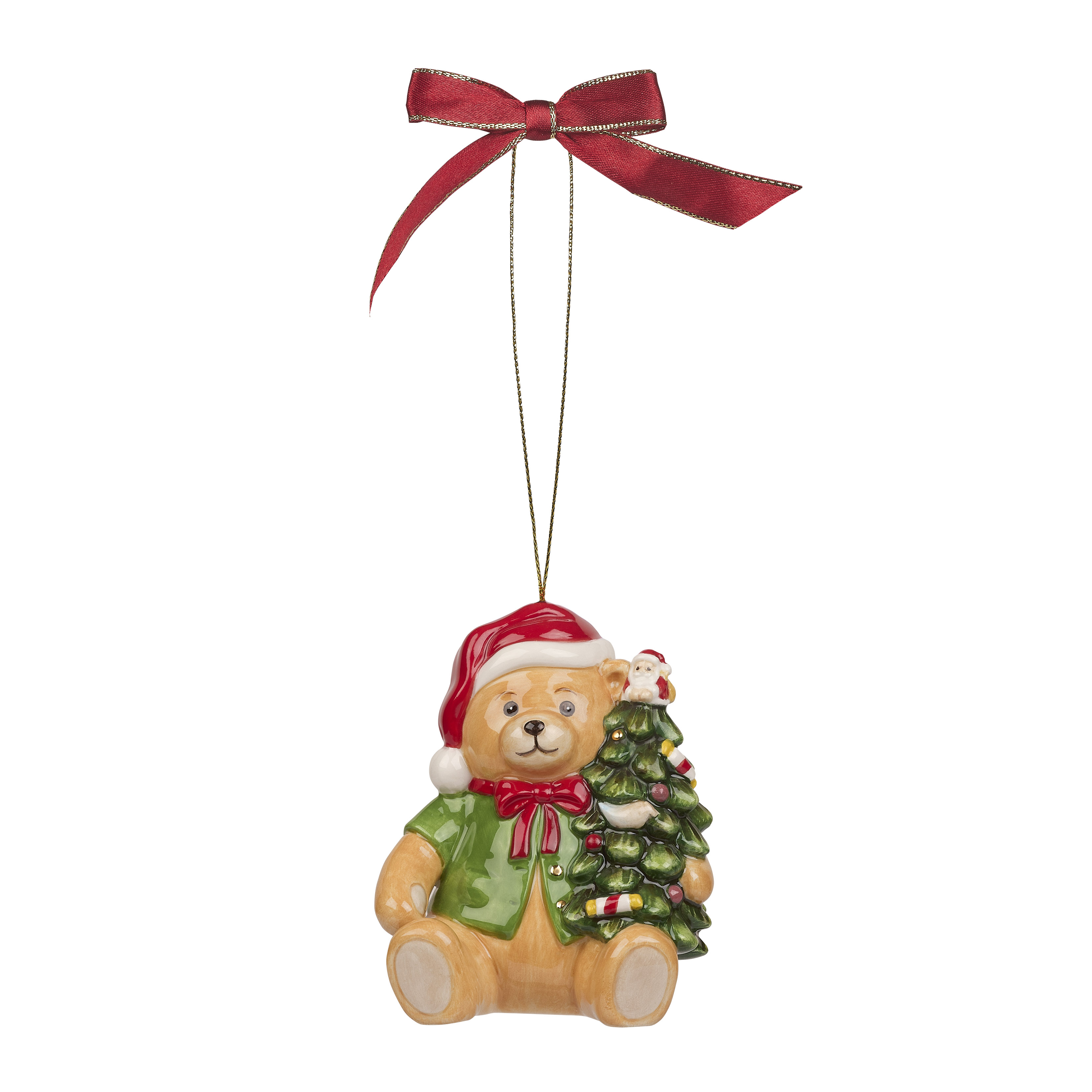Christmas Tree Teddy Bear Ornament image number null